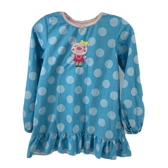 Carters Super Comfy Blue Polka Dot Pajama Top 12 - Picture 1 of 6